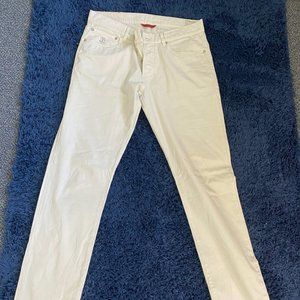 Men's Brunello Cucinelli 52 Slim White Jeans